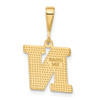 10K Yellow Gold Initial N Pendant