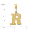 10K Yellow Gold Initial R Pendant