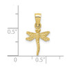 10K Yellow Gold Dragonfly Pendant