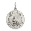 Sterling Silver Antiqued Infant Jesus Medal Pendant