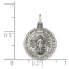 Sterling Silver Antiqued Miraculous Medal Pendant QC463