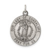 Sterling Silver Our Lady Of Guadalupe Medal Pendant QC469