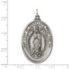 Sterling Silver Our Lady of Guadalupe Medal Pendant QC3476