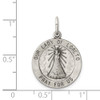 Sterling Silver Antiqued Our Lady of Loreto Medal Pendant