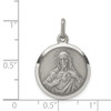 Sterling Silver Sacred Heart of Jesus Medal Pendant QC5483