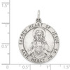 Sterling Silver Sacred Heart of Jesus Medal Pendant QC3461