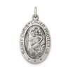 Sterling Silver St. Christopher Medal Pendant QC3556