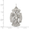 Sterling Silver Antiqued Saint Florian Medal Pendant QC3592