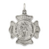 Sterling Silver Saint Florian Badge Medal Pendant