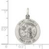 Sterling Silver Antiqued Saint Francis Medal Pendant QC5724