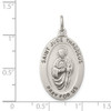 Sterling Silver Saint Jude Thaddeus Medal Pendant QC3606