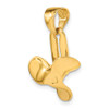 10K Yellow Gold 3-D Moveable Blade Propeller Pendant