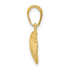 10K Yellow Gold Scallop Shell Pendant 10K2967