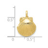 10K Yellow Gold Seashell Pendant