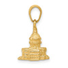 10K Yellow Gold 3-D Washington D.C. Capital Building Pendant