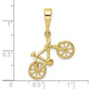 10k Yellow Gold Polished Bicycle Pendant 10YC1255