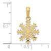 10K Yellow Gold Snowflake Pendant 10C3062