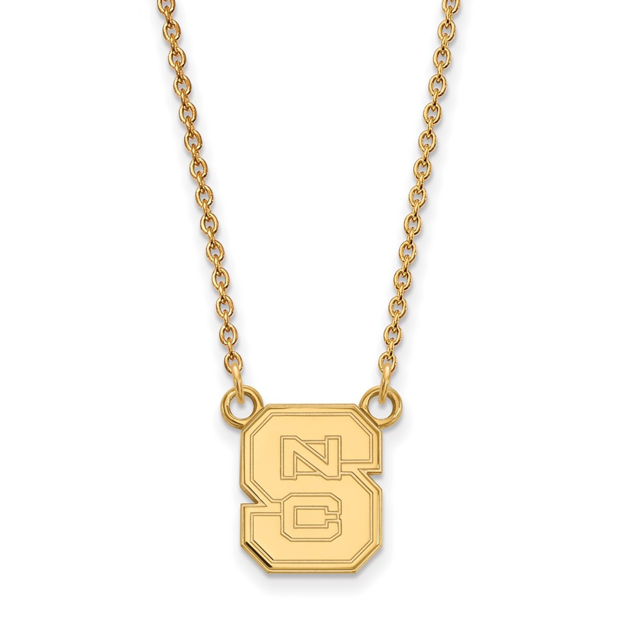 Gold-Plated Sterling Silver NHL LogoArt Colorado Avalanche Small Dog Tag Pendant