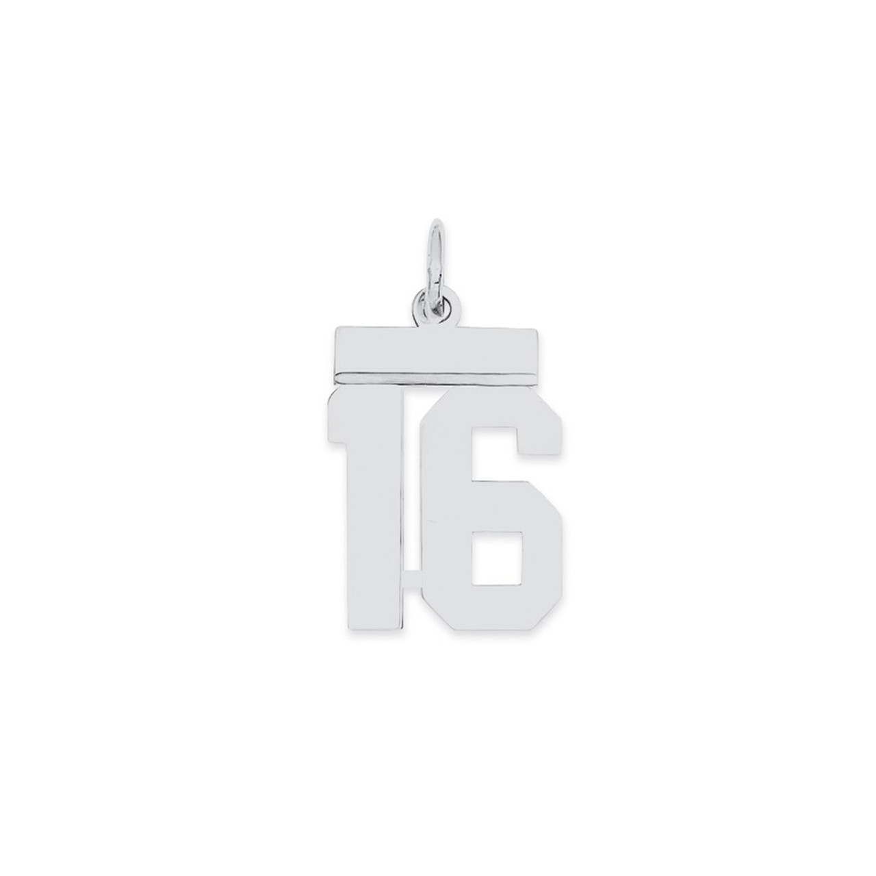 Sterling Silver Sweet 16 Charm QC3076 