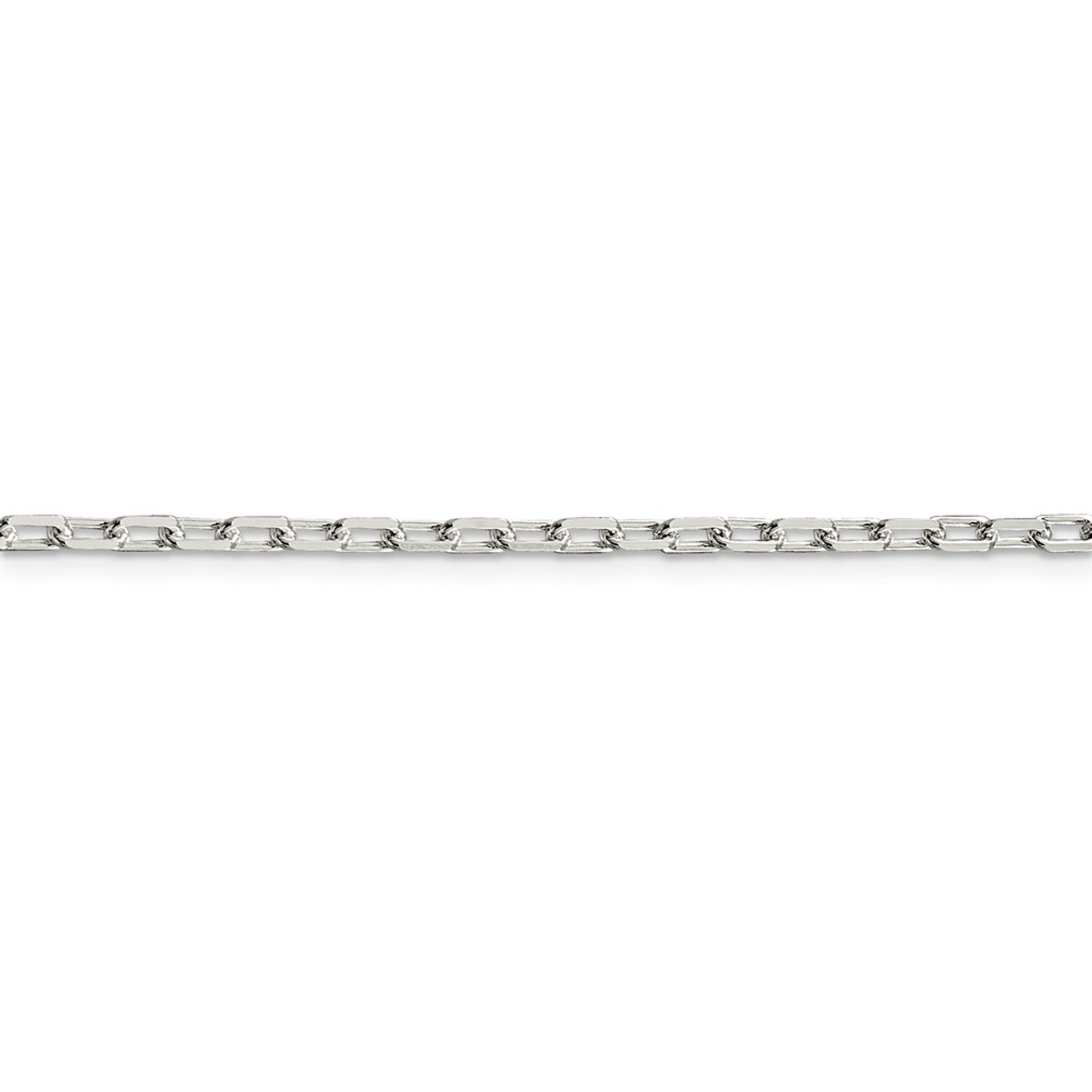 Beautiful Sterling silver 925 sterling Sterling Silver 1.65mm Elongated Box Chain 