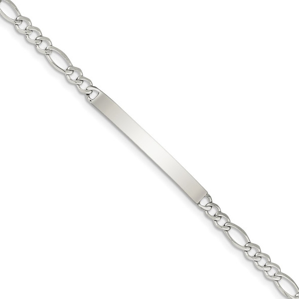 7.5" Sterling Silver ID Bracelet QID184-7.5