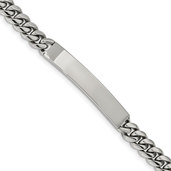 8.25" Stainless Steel Polished ID Bracelet SRB2226-8.25