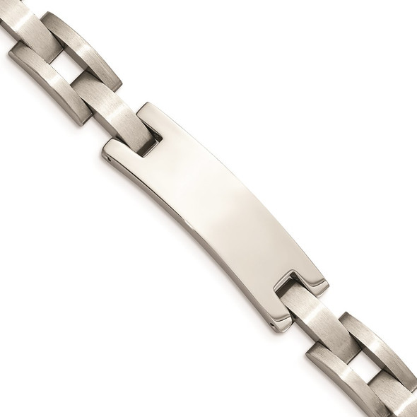 9.25" Stainless Steel Brushed and Polished ID Bracelet