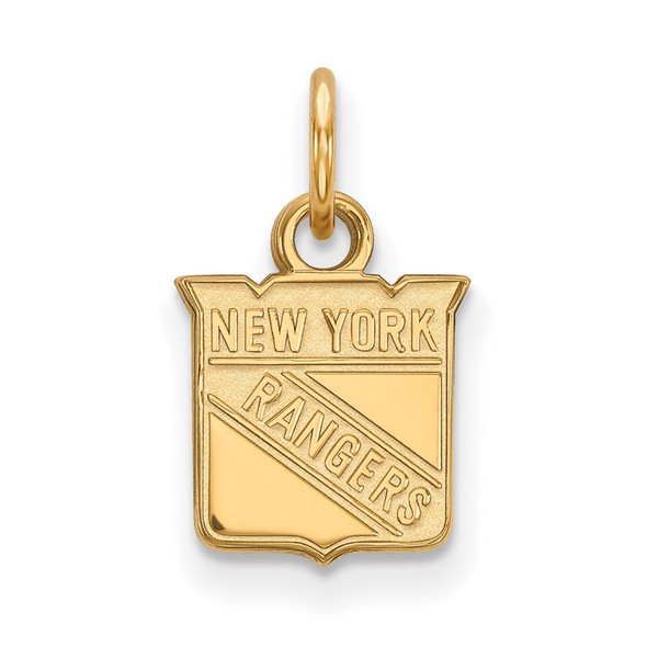 14k Gold NHL LogoArt New York Rangers Extra Small Pendant