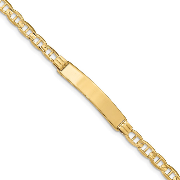 8" 14k Yellow Gold Anchor Link ID Bracelet LID79-8