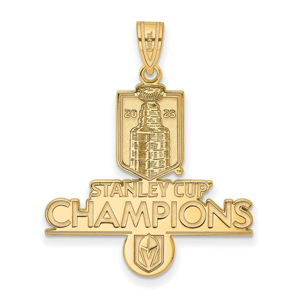 Vegas Golden Knights® Forever 2023 NHL® Stanley Cup® Womens Sterling  Silver-Plated Crystal Pendant