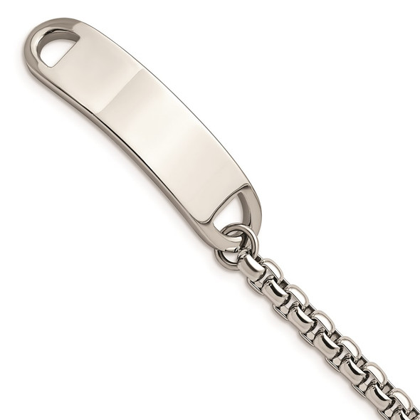 8.75" Stainless Steel Polished ID Bracelet SRB2836-8.75