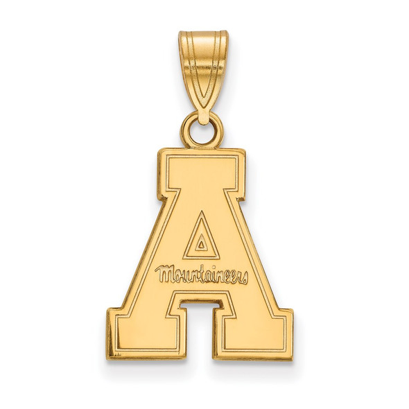 10k Gold LogoArt Appalachian State University Medium Pendant