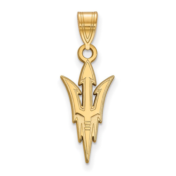 10k Gold LogoArt Arizona State University Pitchfork Large Pendant