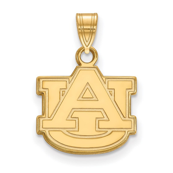 10k Gold LogoArt Auburn University A-U Small Pendant