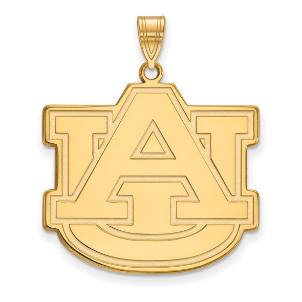 10k Gold LogoArt Auburn University A-U Extra Large Pendant