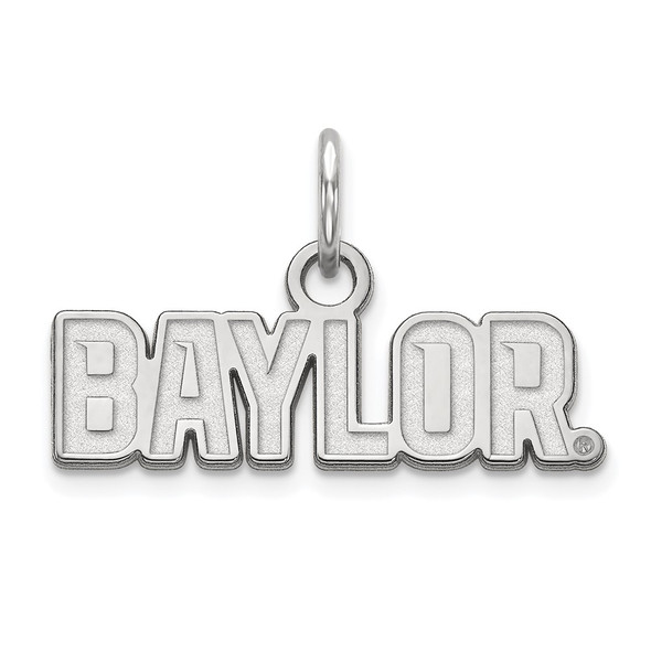 10k White Gold LogoArt Baylor University Extra Small Pendant 1W036BU