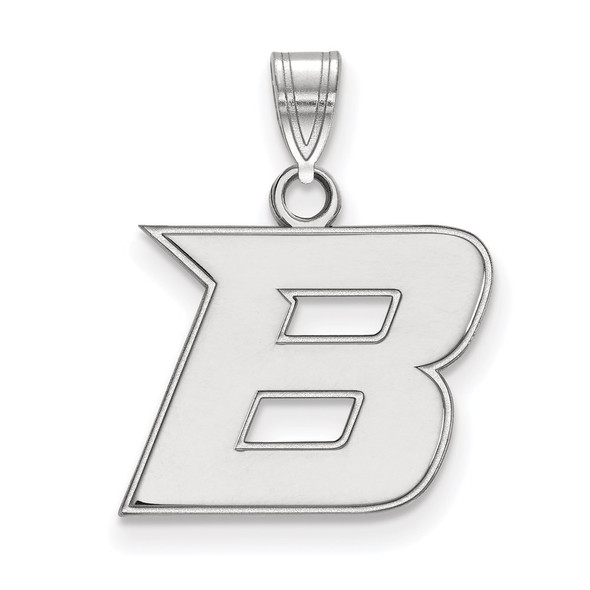 14k White Gold LogoArt Boise State University Letter B Small Pendant