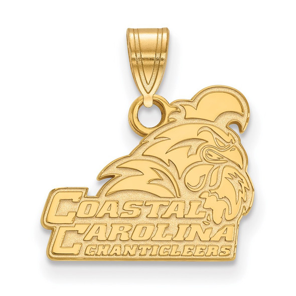 14k Gold LogoArt Coastal Carolina University Chanticleers Small Pendant