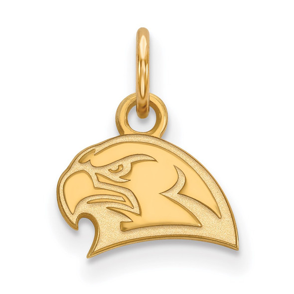 Sterling Silver Gold-plated LogoArt Miami University Ohio Redhawk Extra Small Pendant