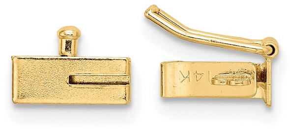 3mm 14k Yellow Gold Box Clasp