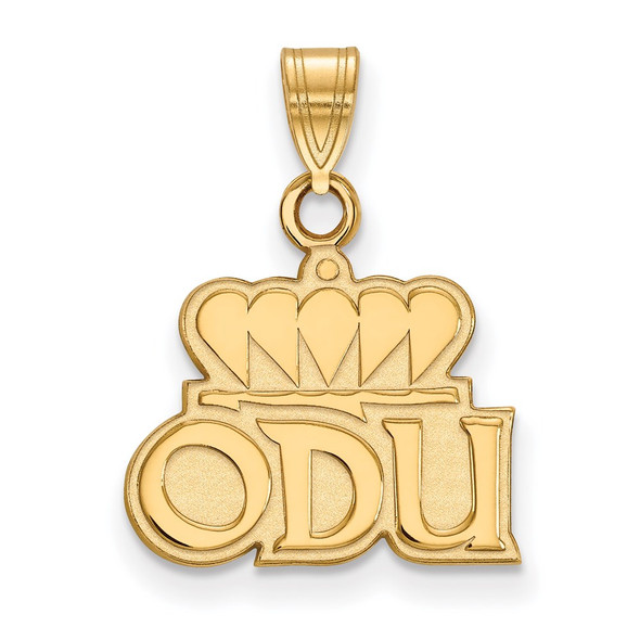 Sterling Silver Gold-plated LogoArt Old Dominion University O-D-U Small Pendant