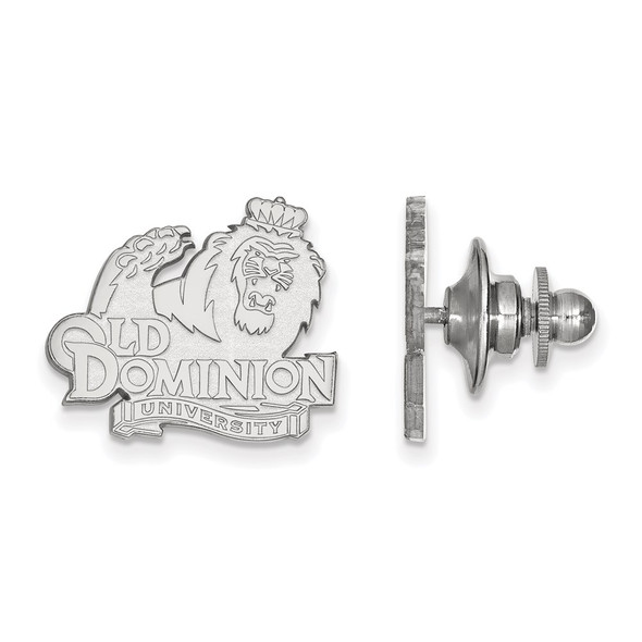 Sterling Silver Rhodium-plated LogoArt Old Dominion University Lapel Pin