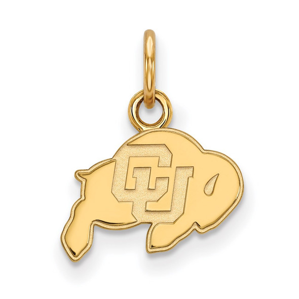10k Gold LogoArt University of Colorado Buffalo Extra Small Pendant