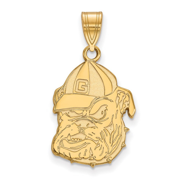 14k Gold LogoArt University of Georgia Bulldog Large Pendant 4Y046UGA