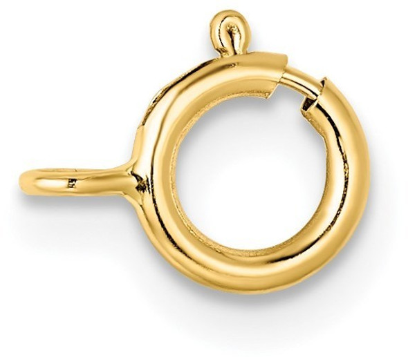 6mm 14k Yellow Gold Standard Weight Spring Ring Clasp