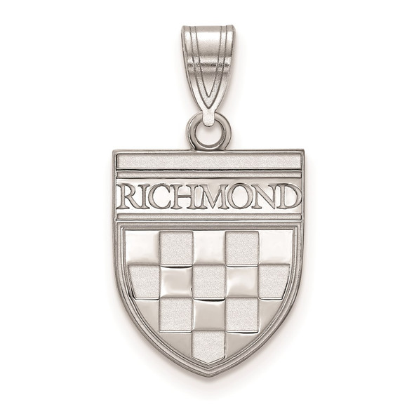 14k White Gold LogoArt University of Richmond Medium Shield Pendant