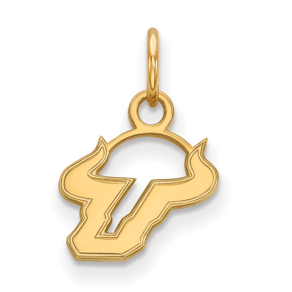 14k Gold LogoArt University of South Florida Bull Extra Small Pendant