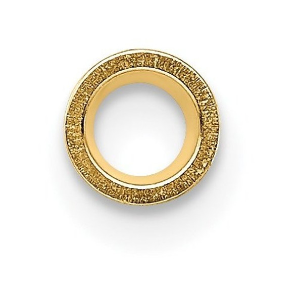 14k Yellow Gold Round Tapered Tube Bezel .15ct. Setting