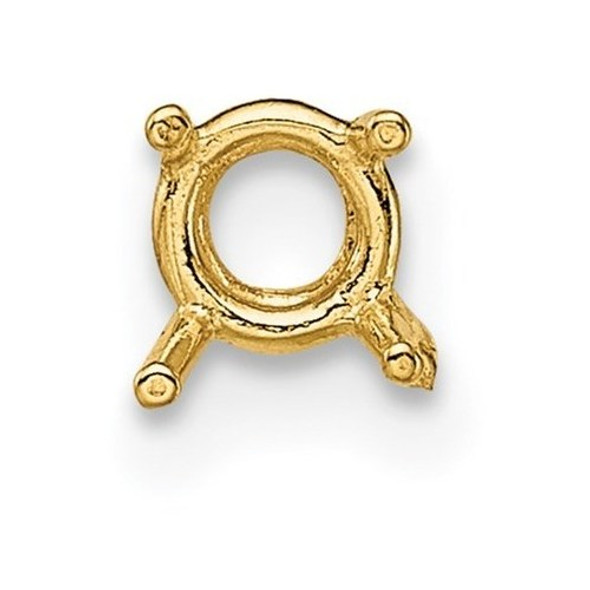 14k Yellow Gold Round 4-Prong Basket 1.00ct. Setting