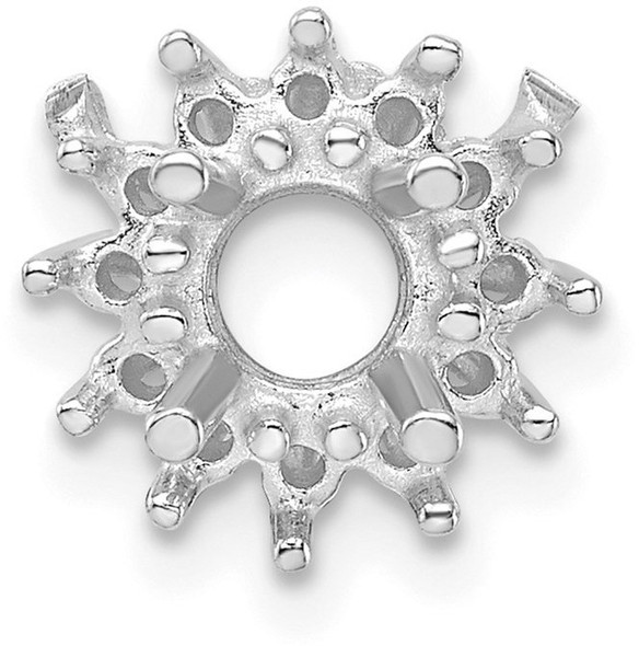 14k White Gold Cluster Round .75ct. Setting